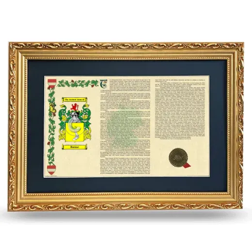 Boeme Deluxe Armorial Landscape Framed - Gold