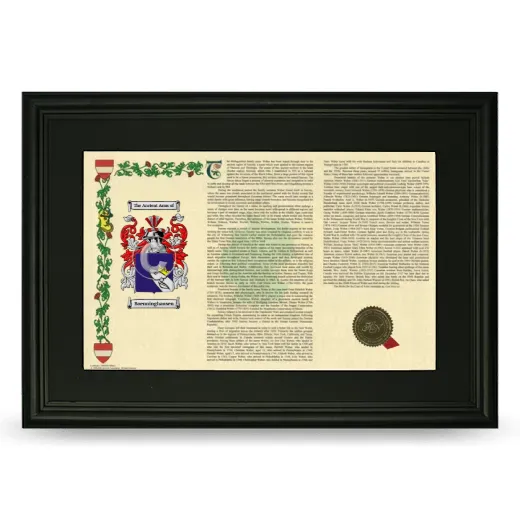 Boenninghausen Deluxe Armorial Landscape Framed- Black