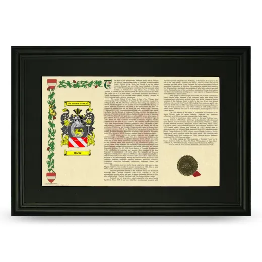 Boere Deluxe Armorial Landscape Framed- Black