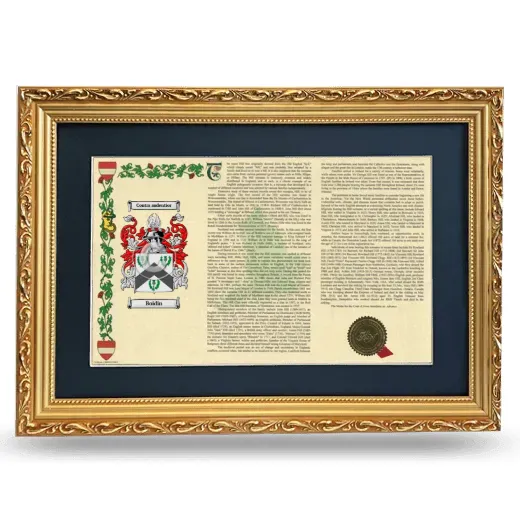 Boidin Deluxe Armorial Landscape Framed - Gold