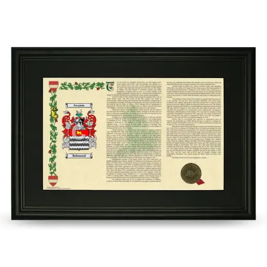Bolemend Deluxe Armorial Landscape Framed- Black