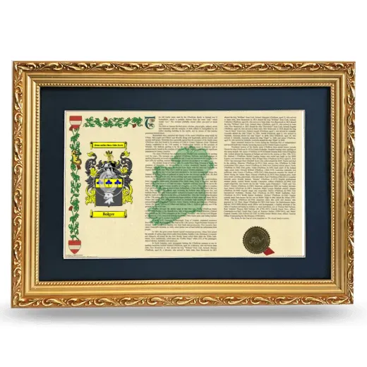 Bolger Deluxe Armorial Landscape Framed - Gold