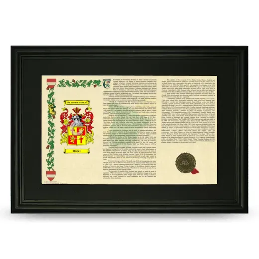 Bonel Deluxe Armorial Landscape Framed- Black