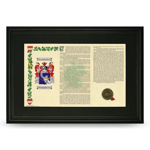 Bonninghausen Deluxe Armorial Landscape Framed- Black