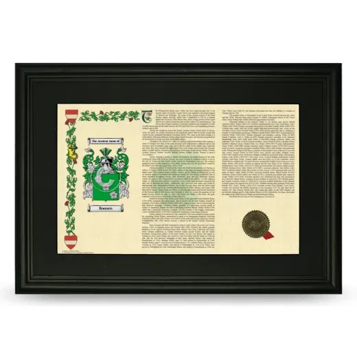Boonen Deluxe Armorial Landscape Framed- Black