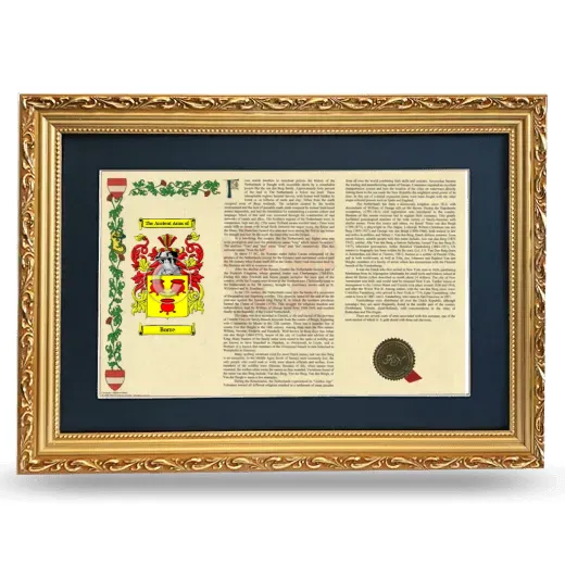 Borre Deluxe Armorial Landscape Framed - Gold