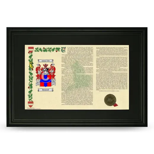 Bosword Deluxe Armorial Landscape Framed- Black