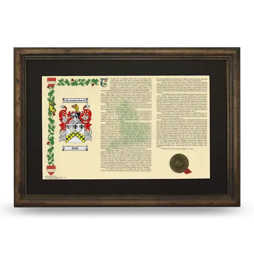 Botly Deluxe Armorial Landscape Framed - Brown