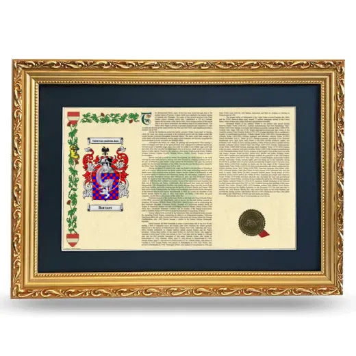 Bottner Deluxe Armorial Landscape Framed - Gold