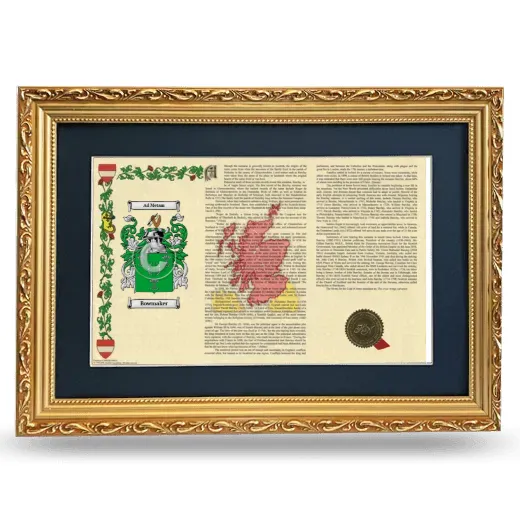Bowmaker Deluxe Armorial Landscape Framed - Gold