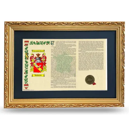 Brabancon Deluxe Armorial Landscape Framed - Gold
