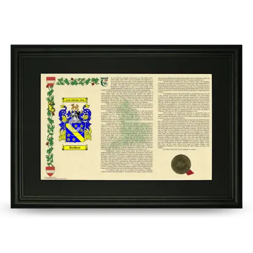 Bradiant Deluxe Armorial Landscape Framed- Black