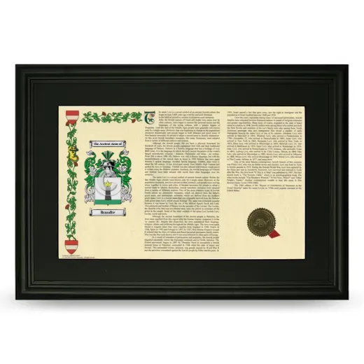 Brandte Deluxe Armorial Landscape Framed- Black