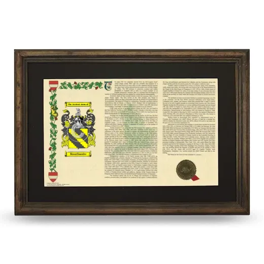 Branthwaite Deluxe Armorial Landscape Framed - Brown