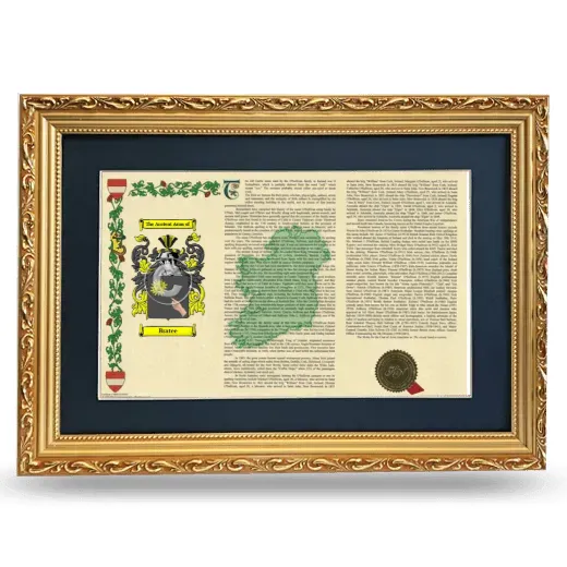 Bratee Deluxe Armorial Landscape Framed - Gold