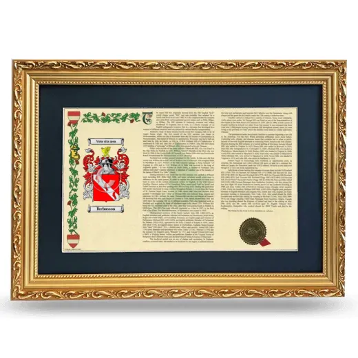 Brebasson Deluxe Armorial Landscape Framed - Gold