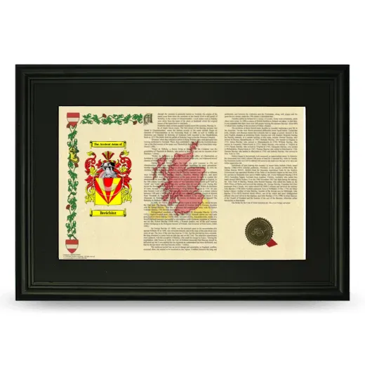 Breichint Deluxe Armorial Landscape Framed- Black