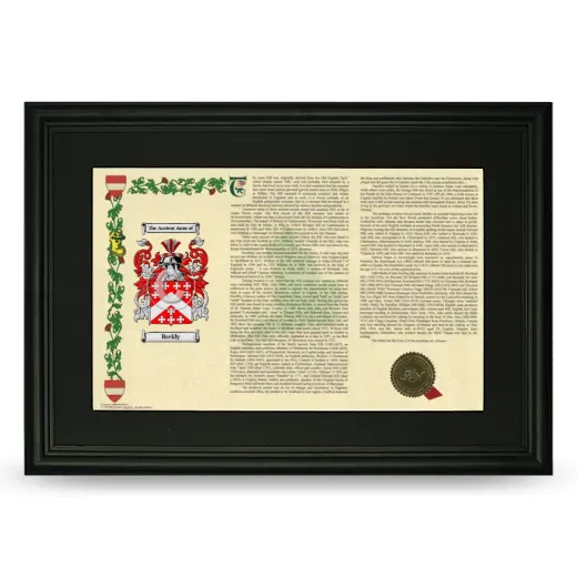 Brekly Deluxe Armorial Landscape Framed- Black