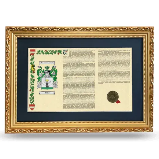 Brend Deluxe Armorial Landscape Framed - Gold