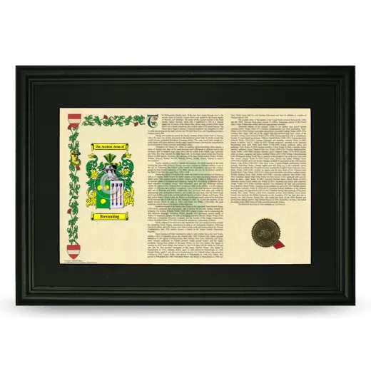 Breunning Deluxe Armorial Landscape Framed- Black