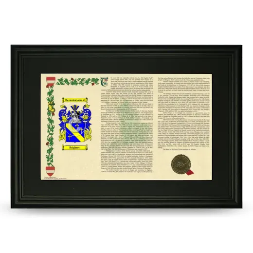 Brighten Deluxe Armorial Landscape Framed- Black