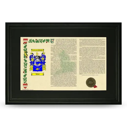 Brims Deluxe Armorial Landscape Framed- Black
