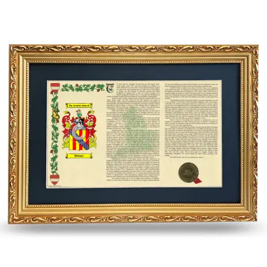 Britner Deluxe Armorial Landscape Framed - Gold