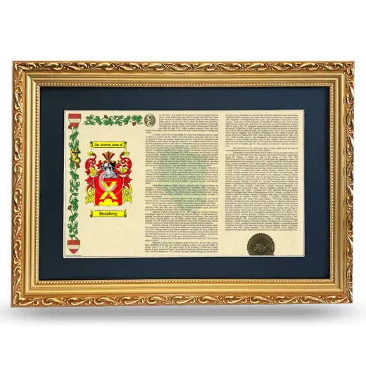 Bromberg Deluxe Armorial Landscape Framed - Gold