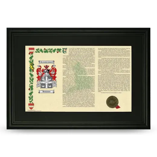 Bromman Deluxe Armorial Landscape Framed- Black