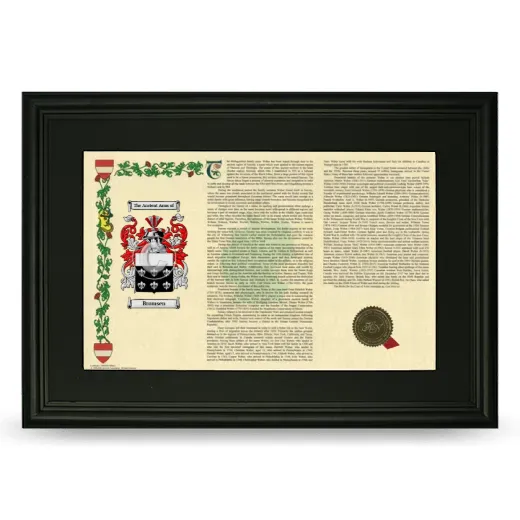 Bromsen Deluxe Armorial Landscape Framed- Black