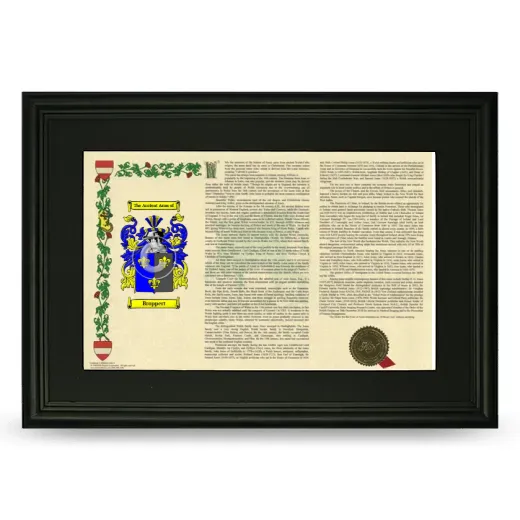 Broppert Deluxe Armorial Landscape Framed- Black