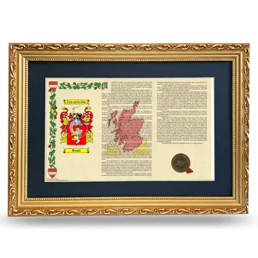 Bruom Deluxe Armorial Landscape Framed - Gold