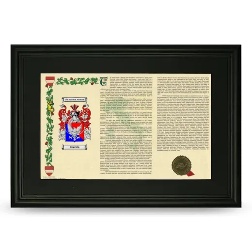 Buccala Deluxe Armorial Landscape Framed- Black
