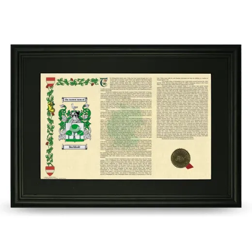 Buchholt Deluxe Armorial Landscape Framed- Black