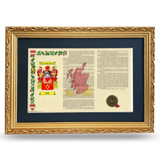 Bully Deluxe Armorial Landscape Framed - Gold