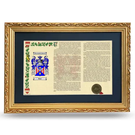 Bunt Deluxe Armorial Landscape Framed - Gold