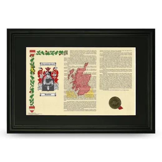 Buntine Deluxe Armorial Landscape Framed- Black