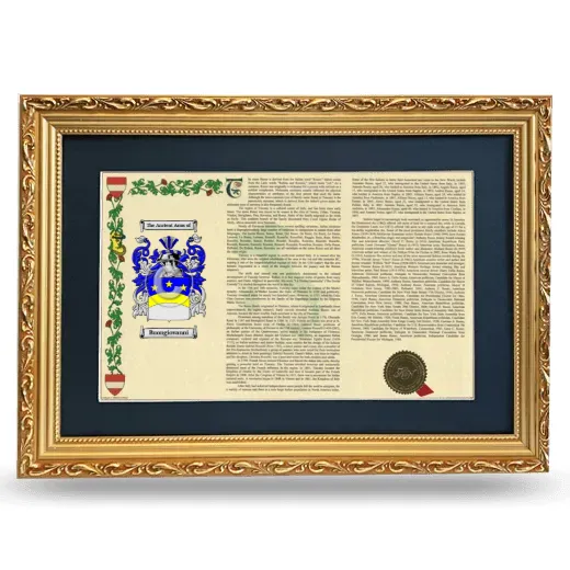Buongiovanni Deluxe Armorial Landscape Framed - Gold