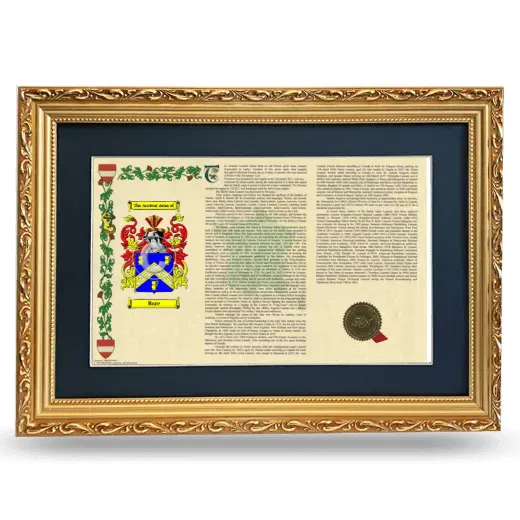 Bure Deluxe Armorial Landscape Framed - Gold