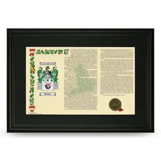 Burnnet Deluxe Armorial Landscape Framed- Black