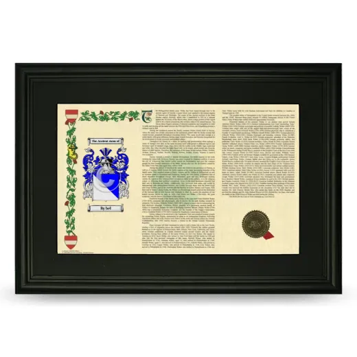 By bel Deluxe Armorial Landscape Framed- Black