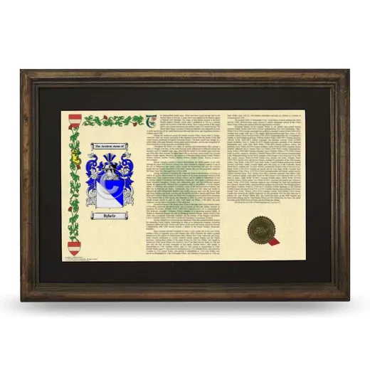 Bybele Deluxe Armorial Landscape Framed - Brown