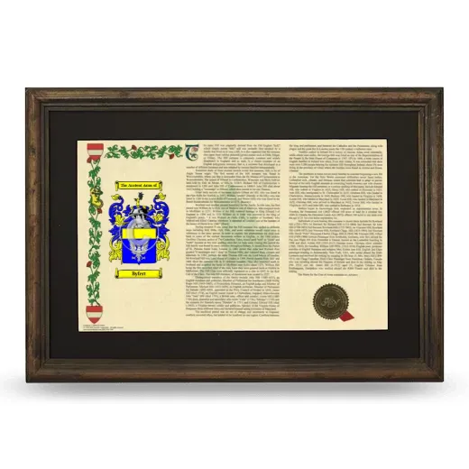 Byfert Deluxe Armorial Landscape Framed - Brown