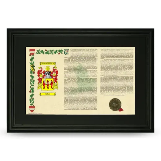 Cabot Deluxe Armorial Landscape Framed- Black