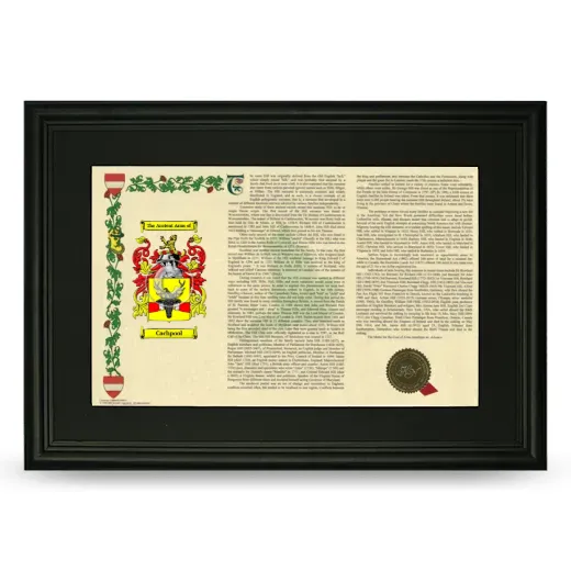 Cachpool Deluxe Armorial Landscape Framed- Black
