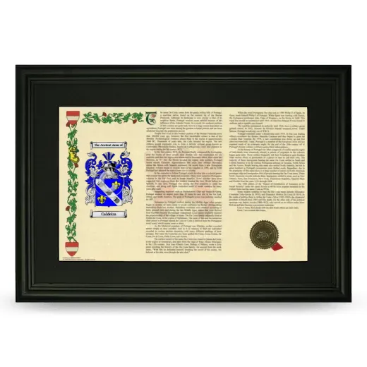 Caldeira Deluxe Armorial Landscape Framed- Black