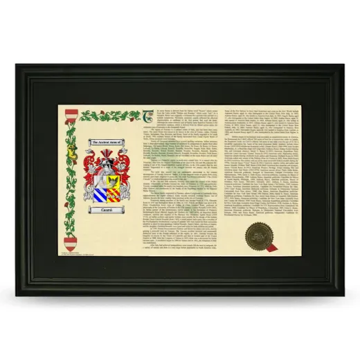 Cantú Deluxe Armorial Landscape Framed- Black