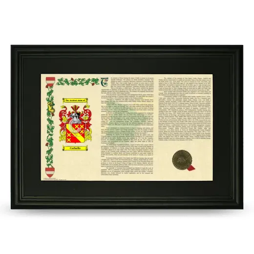 Carballo Deluxe Armorial Landscape Framed- Black
