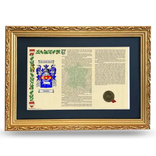 Carriere Deluxe Armorial Landscape Framed - Gold
