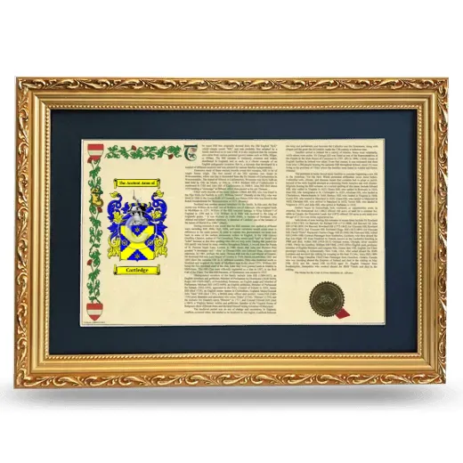 Cartledge Deluxe Armorial Landscape Framed - Gold
